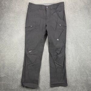 Eddie Bauer First Ascent Mens Black Horizon Guide Chino Cargo Pants 35x32